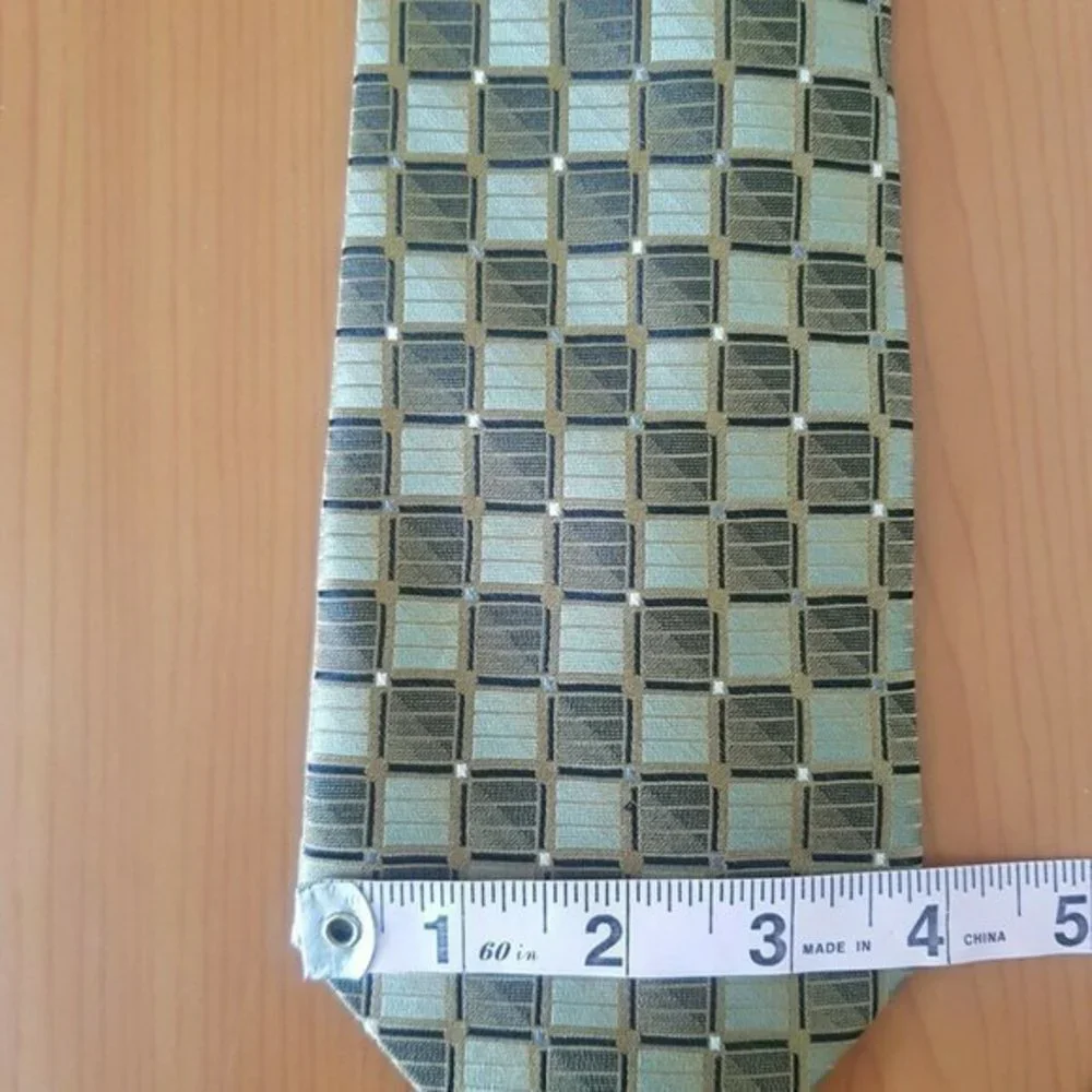 Courage Neck Tie Men's Multicolored Square Checks 57″ (144cm) Wide 4 